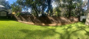 garden makeover brush fence
