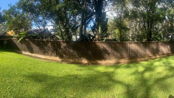 garden makeover brush fence