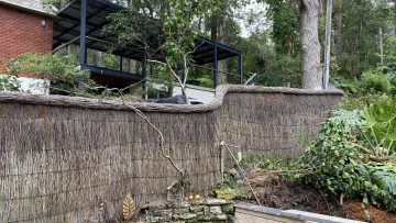 repaired brushfence in turramurra
